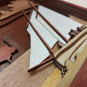 Détail du cadre "balade en bateau"