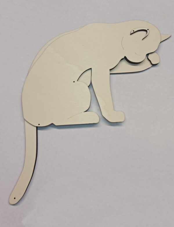 "chat faisant sa toilette" nature
