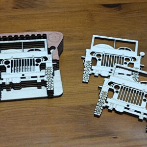 lot de sous-verres jeep