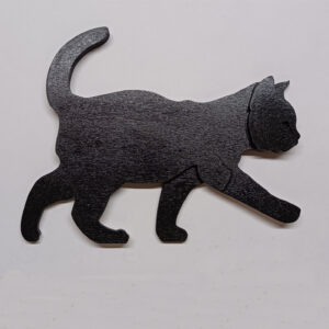 Bébé chat noir droite