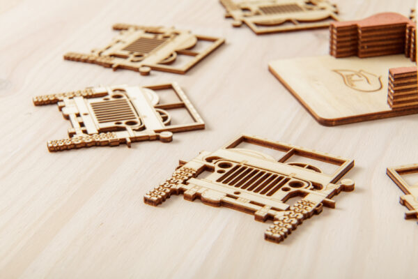 lot de sous-verres voiture tout-terrain
