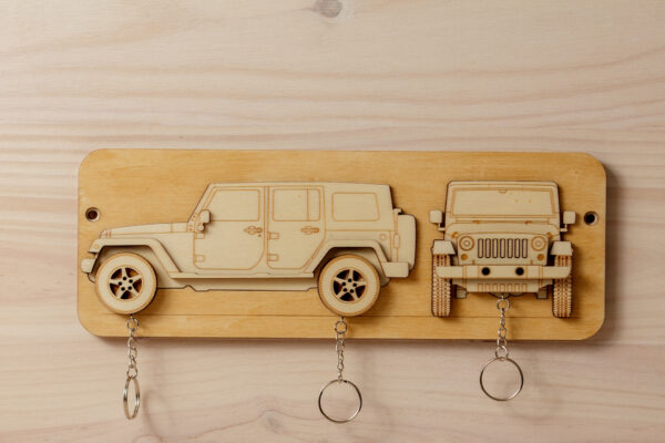 porteclefs, bois, 4x4, 2010