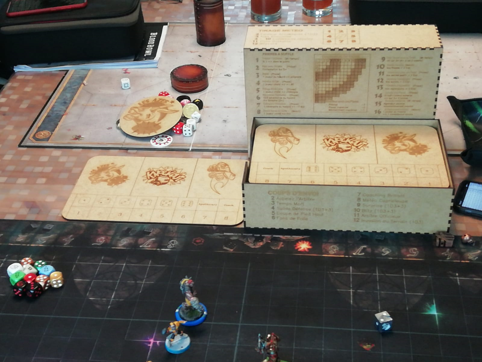 boite, bois, rangement, Blood Bowl, bloodbowl