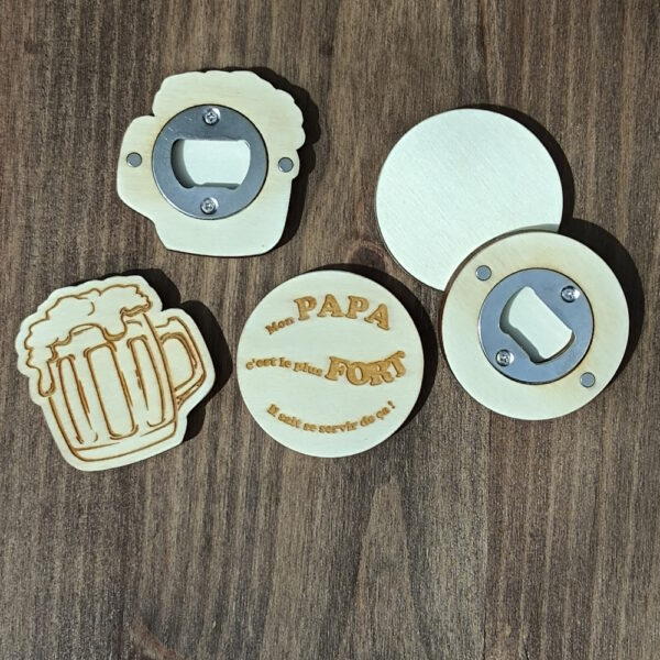 Decapsuleurs magnétiques en bois